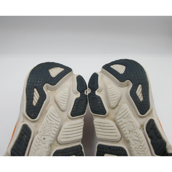 HOKA ONE ONE Shoes Womens Size 8.5 Wide Blue Orange Bondi 7 Running Cushioned - Picture 9 of 14